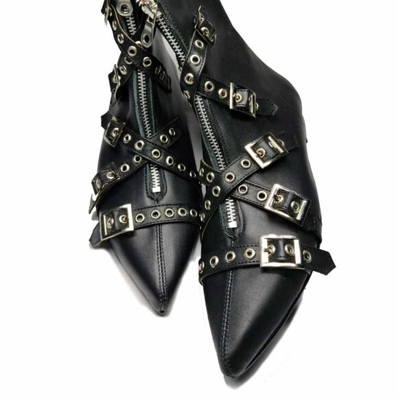 PoisonMX Goth Pikes Winklepicker - Size 11 women - Size 9,5 men - Picture 1 of 3